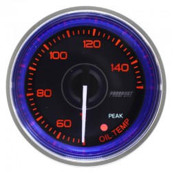 Temperatura de aceite - Manómetro Prosport - Ø52mm - Crystal blue