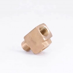 Té en laiton 2x 1/8 NPT femelle et 1x 1/8 NPT mâle