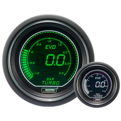 Turbodruck Manometer ProSport 52mm-Blau/Rot