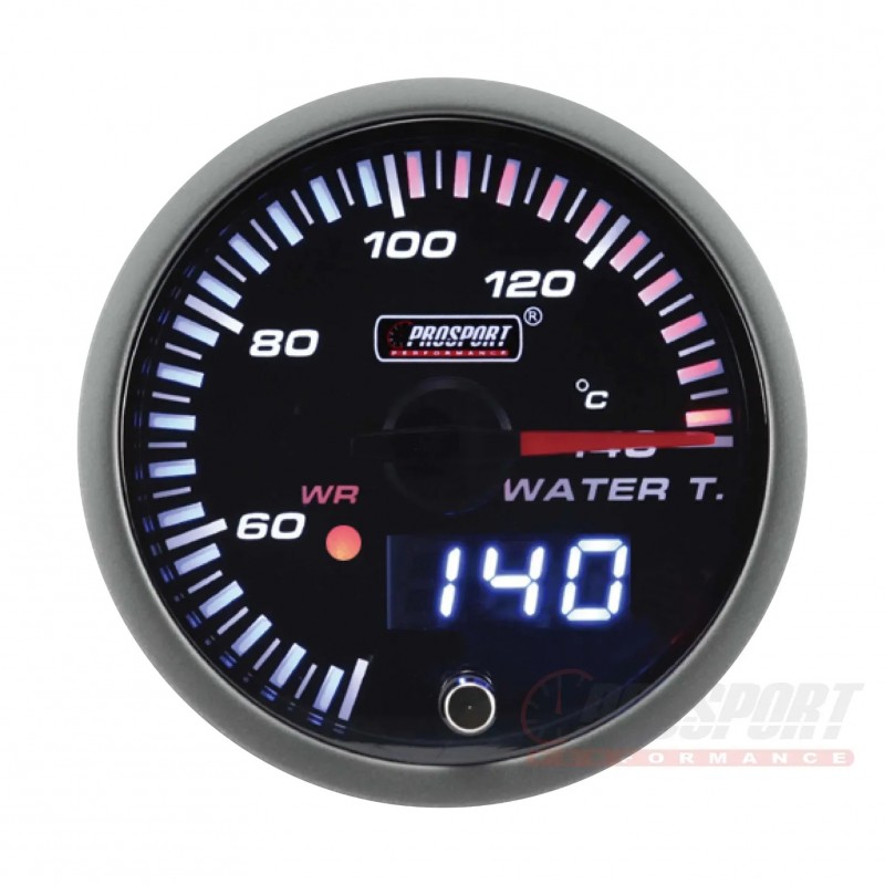 Manómetro de temperatura del agua Prosport - 60 mm - JDM Manómetro de temperatura del agua Prosport - 60 mm - JDM
