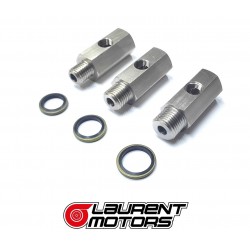 Oil pressure gauge adapter or turbo oil supply