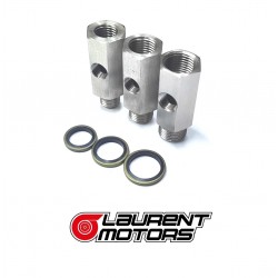 Oil pressure gauge adapter or turbo oil supply