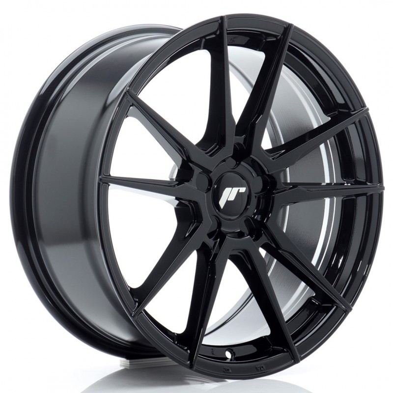 JR Wheels JR21 18x8 ET20-40 5H BLANK Glossy Black